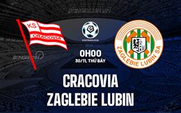 Nhận định Cracovia vs Zaglebie Lubin 0h00 ngày 30/11 (VĐQG Ba Lan 2024/25)