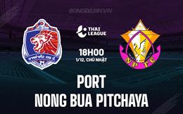 Nhận định Port vs Nong Bua Pitchaya 18h00 ngày 1/12 (VĐQG Thái Lan 2024/25)