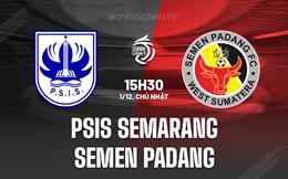 Nhận định PSIS Semarang vs Semen Padang 15h30 ngày 1/12 (VĐQG Indonesia 2024/25)