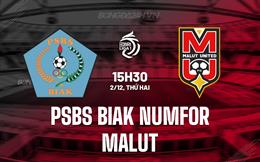 Nhận định PSBS Biak Numfor vs Malut 15h30 ngày 2/12 (VĐQG Indonesia 2024/25)