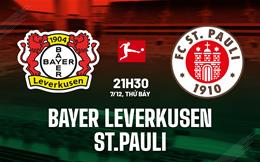 Nhận định Leverkusen vs St Pauli (21h30 ngày 7/12): Chênh lệch khổng lồ