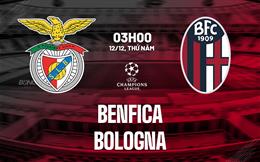 Nhận định Benfica vs Bologna (3h00 ngày 12/12): Chủ nhà quyết thắng