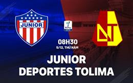 Nhận định Junior vs Deportes Tolima 8h30 ngày 5/12 (VĐQG Colombia 2024)