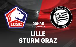 Nhận định Lille vs Sturm Graz 0h45 ngày 12/12 (Champions League 2024/25)