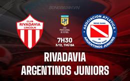 Nhận định Rivadavia vs Argentinos Juniors 7h30 ngày 3/12 (VĐQG Argentina 2024)