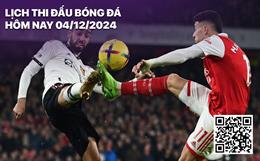 Lịch thi đấu bóng đá hôm nay 4/12/2024: Arsenal - MU