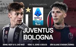 Nhận định Juventus vs Bologna (00h00 ngày 8/12): Thiago Motta gặp đội bóng cũ