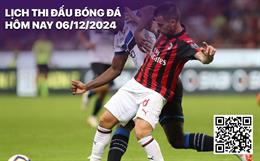 Lịch thi đấu bóng đá hôm nay 6/12/2024: Atalanta - AC Milan