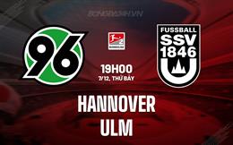 Nhận định bóng đá Hannover vs Ulm 19h00 ngày 7/12 (Hạng 2 Đức 2024/25)