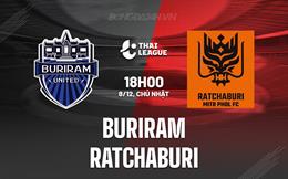 Nhận định Buriram vs Ratchaburi 18h00 ngày 8/12 (VĐQG Thái Lan 2024/25)