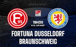 Nhận định Fortuna Dusseldorf vs Braunschweig 19h30 ngày 8/12 (Hạng 2 Đức 2024/25)