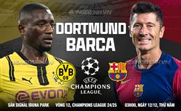 Nhận định Dortmund vs Barca (3h00 ngày 12/12): Điểm tựa sân nhà