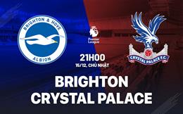 Nhận định Brighton vs Crystal Palace (21h00 ngày 15/12): Pháo đài Amex vững chãi