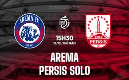 Nhận định Arema Malang vs Persis Solo 15h30 ngày 12/12 (VĐQG Indonesia 2024/25)