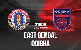 Nhận định East Bengal vs Odisha 21h00 ngày 12/12 (VĐQG Ấn Độ 2024/25)