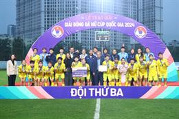 TP HCM giành hạng ba giải nữ Cúp Quốc gia 2024