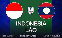 Xem bóng đá Indonesia vs Lào 20h00 ngày 12/12/2024 trực tiếp kênh nào?
