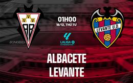 Nhận định bóng đá Albacete vs Levante 1h00 ngày 18/12 (Hạng 2 TBN 2024/25)