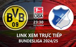 Link xem Dortmund vs Hoffenheim 23h30 ngày 15/12 trực tiếp kênh nào?