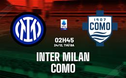 Nhận định Inter Milan vs Como (02h45 ngày 24/12): Tiếp đà thăng hoa