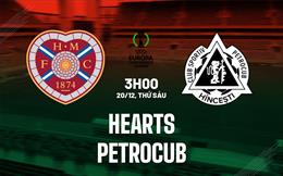 Nhận định Hearts vs Petrocub 3h00 ngày 20/12 (Conference League 2024/25)