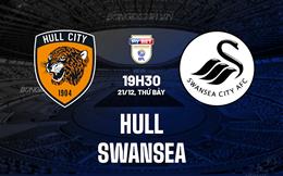 Nhận định bóng đá Hull vs Swansea 19h30 ngày 21/12 (Hạng Nhất Anh 2024/25)