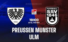 Nhận định Preussen Munster vs Ulm 19h00 ngày 21/12 (Hạng 2 Đức 2024/25)