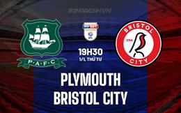 Nhận định Plymouth vs Bristol City 19h30 ngày 1/1 (Hạng Nhất Anh 2024/25)