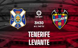 Nhận định Tenerife vs Levante 3h30 ngày 8/1 (Hạng 2 Tây Ban Nha 2024/25)