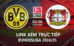 Xem Dortmund vs Leverkusen 2h30 ngày 11/1/2025 trên ON Sports News