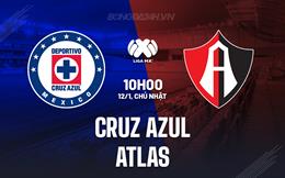 Nhận định - dự đoán Cruz Azul vs Atlas 10h05 ngày 12/1 (VĐQG Mexico 2024/25)