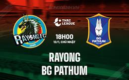 Nhận định Rayong vs BG Pathum 18h00 ngày 12/1 (VĐQG Thái Lan 2024/25)