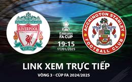 Liverpool vs Accrington link xem trực tiếp bóng đá FA Cup 11/1/25