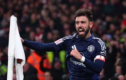 Bruno Fernandes vượt qua thành tích ghi bàn của David Beckham