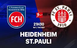 Nhận định bóng đá Heidenheim vs St.Pauli 21h30 ngày 18/1 (Bundesliga 2024/25)