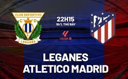 Nhận định Leganes vs Atletico Madrid (22h15 ngày 18/1): Tiếp đà chiến thắng