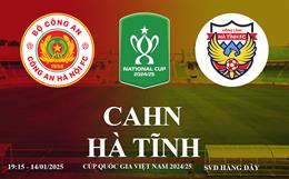 Trực tiếp CAHN vs Hà Tĩnh link xem cúp quốc gia hôm nay 14/1/2025