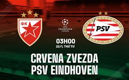 Nhận định Crvena Zvezda vs PSV Eindhoven 3h00 ngày 22/1 (Champions League 2024/25)