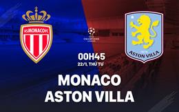 Nhận định Monaco vs Aston Villa (0h45 ngày 22/1): Không dễ cho chủ nhà