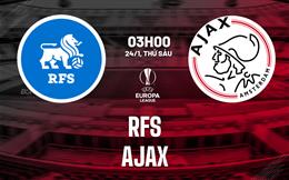 Nhận định bóng đá RFS vs Ajax 3h00 ngày 24/1 (Europa League 2024/25)