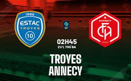 Nhận định bóng đá Troyes vs Annecy 2h45 ngày 21/1 (Hạng 2 Pháp 2024/25)