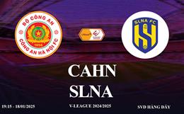 Trực tiếp VTV5 CAHN vs SLNA link xem V-League hôm nay 18/1/2025