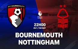 Nhận định Bournemouth vs Nottingham (22h00 ngày 25/1): Tiếp đà thăng hoa