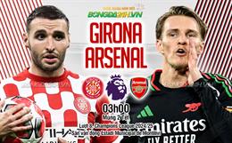 Nhận định Girona vs Arsenal (03h00 ngày 30/1): Ngáng chân “Pháo thủ”