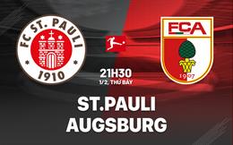 Nhận định bóng đá St.Pauli vs Augsburg 21h30 ngày 1/2 (Bundesliga 2024/25)