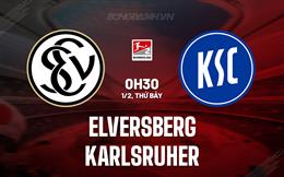 Nhận định bóng đá Elversberg vs Karlsruher 0h30 ngày 1/2 (Hạng 2 Đức 2024/25)