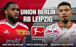 Nhận định Union Berlin vs Leipzig 0h30 ngày 2/2 (Bundesliga 2024/25)