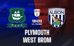 Nhận định Plymouth vs West Brom 19h30 ngày 1/2 (Hạng Nhất Anh 2024/25)