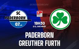 Nhận định Paderborn vs Greuther Furth 19h30 ngày 2/2 (Hạng 2 Đức 2024/25)