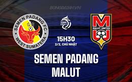 Nhận định Semen Padang vs Malut 15h30 ngày 2/2 (VĐQG Indonesia 2024/25)